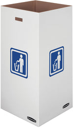 Fellowes Recycling Waste Bin, Large, 50-Gallon, 10/Carton
