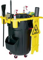 Rubbermaid Brute Trash Can Anchor Kits and Locking Kits, Yellow (FG9W8700YEL)