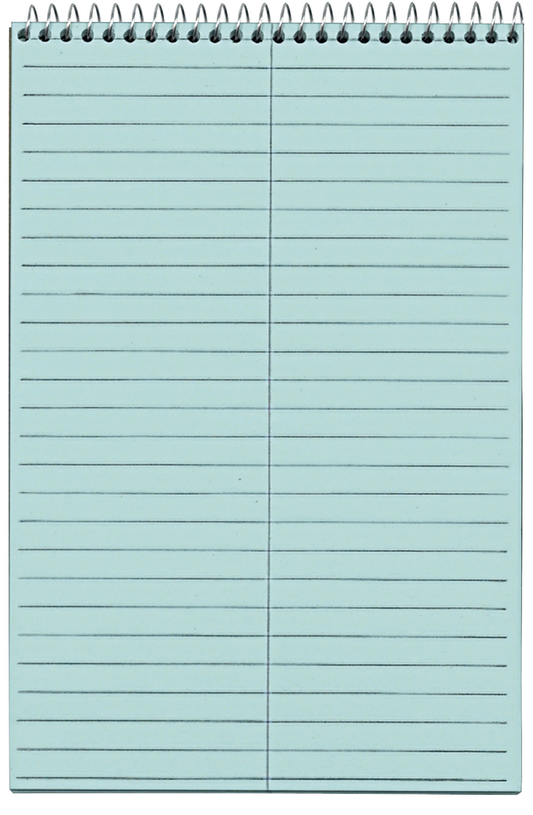 TOPS Prism Steno Pads, 6" x 9", Gregg, Blue, 80 Sheets/Pad, 4 Pads/Pack (TOP 80284)