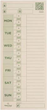 PaperCloud Weekly, Double Sided, 3 1/2 x 9, 220 pk, (TB968122)