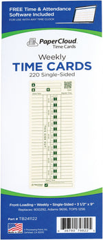 PaperCloud Weekly, Single Sided, 3 1/2 x 9, 220 pk, (TB241122)