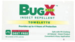 BUGX  Deet-Free Insect Repellent Wipes, 300/Box