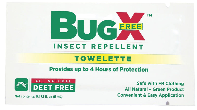 BUGX  Deet-Free Insect Repellent Wipes, 300/Box