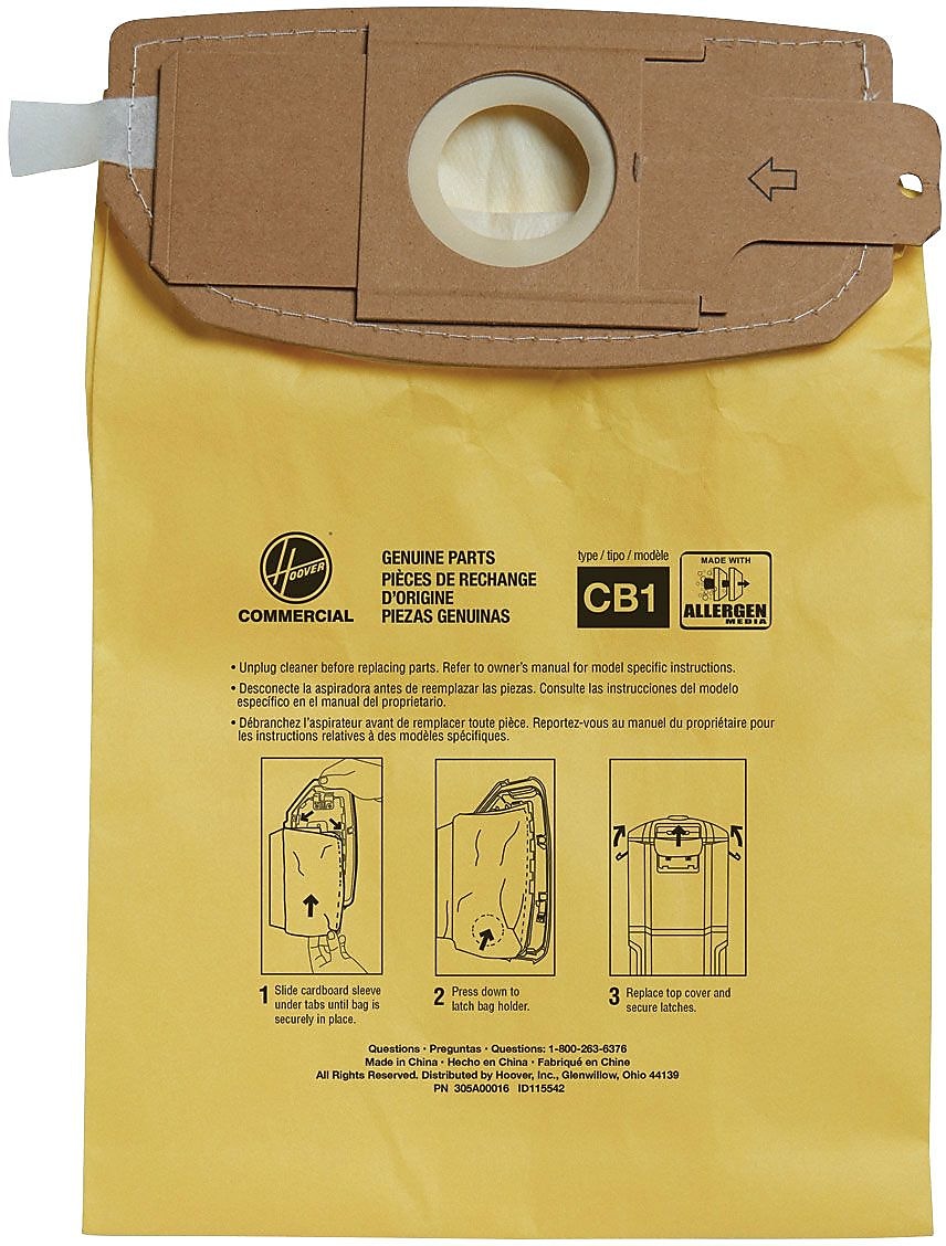 Hoover® HushTone Backpack Vacuum Disposable Bags (AH10273)