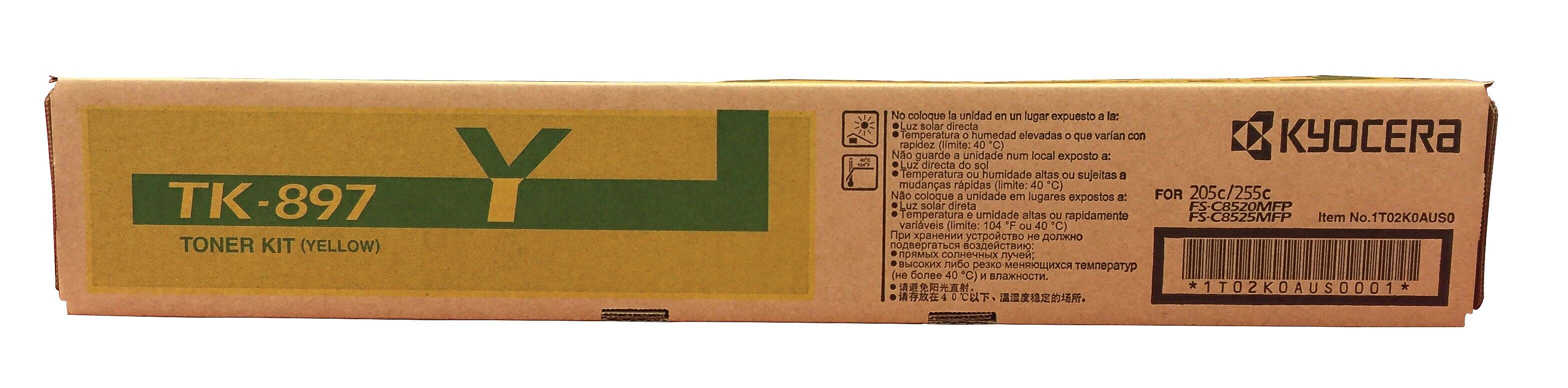 Kyocera TK-897 Yellow Standard Yield Toner Cartridge