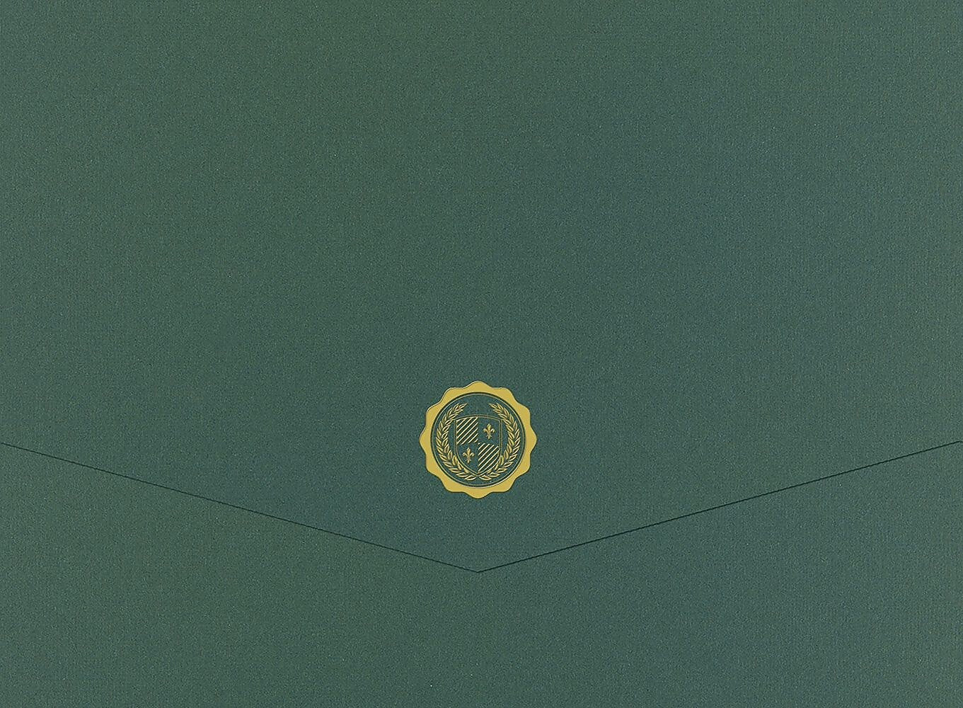 Great Papers Hunter Certificate Holders, 9.375" x 12", Green, 5/Pack (20103780)