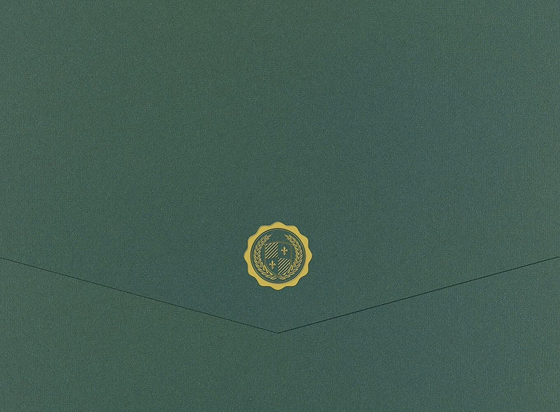 Great Papers Hunter Certificate Holders, 9.375" x 12", Green, 5/Pack (20103780)