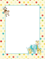 Great Papers! Baby Zoo Animals Letterhead 8.5" x 11", 80/Count (2013163)