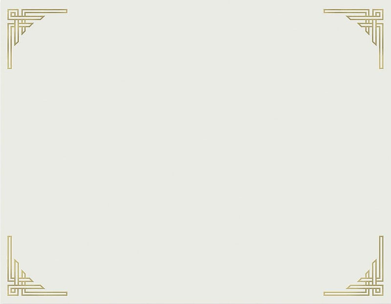 Great Papers Certificates, 8.5" x 11", Gold, 12/Count (963008)