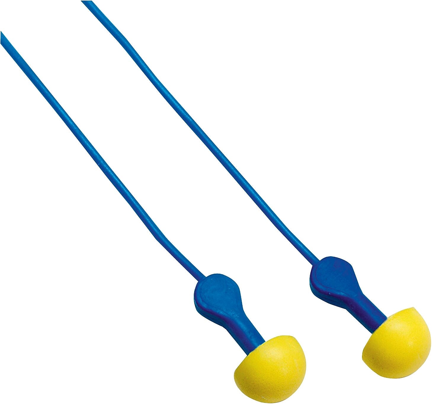 3M Occupational Health & Env Safety Corded Pod Plug, NRR 26 dB, Yellow/Blue, 100/Box (247-311-1127)