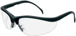 Crews Klondike® Safety Glasses, Black, Clear, Anti-Fog, 1 Each