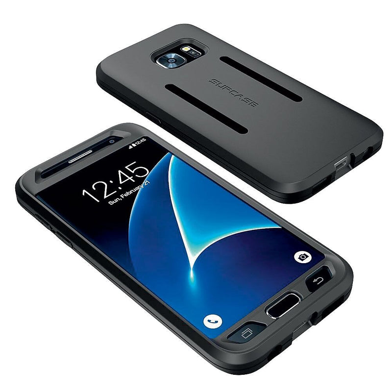 SUPCASE Easy Fitting Sport Armband and Flexible Case Combo for Samsung Galaxy S7 - Black