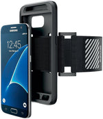 SUPCASE Easy Fitting Sport Armband and Flexible Case Combo for Samsung Galaxy S7 - Black