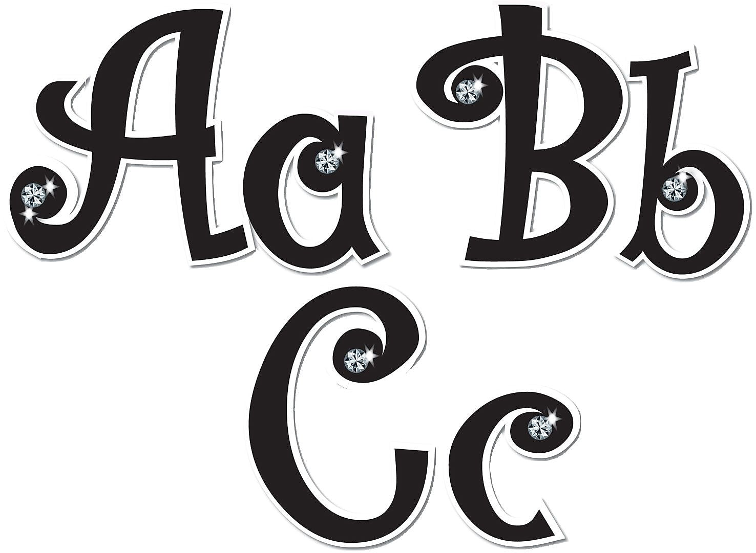 Teacher Created Resources Bling Letters with Jewels 5" Text Letters, 395/Pack