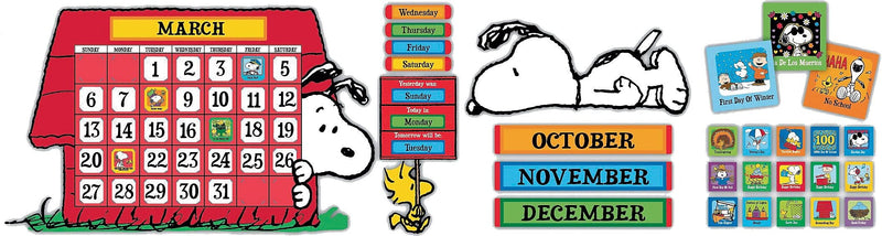 Eureka Peanuts Calendar Bulletin Board Set, 110 pieces (EU-847152)