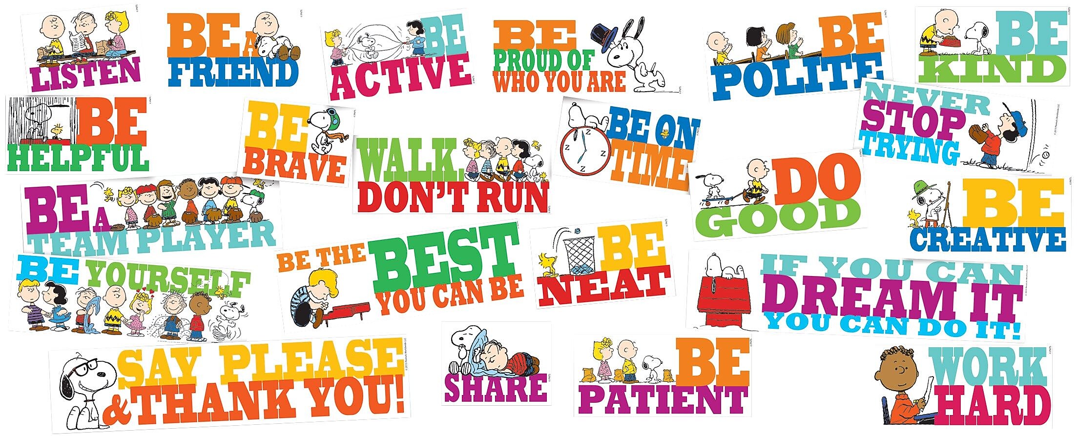 Eureka Peanuts Be The Best You Can Be Bulletin Board Set, 41 pieces (EU-847542)