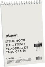 Ampad Steno Notebook, 6" x 9", Gregg Ruled, Greentint, 80 Sheets/Pad, 72 Pads/Carton (25-274)