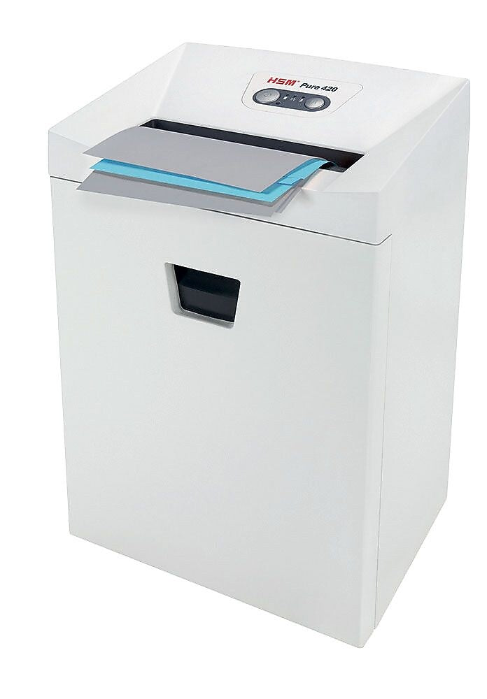 HSM Pure 420 24 Sheet Strip-Cut Shredder, White (2341113)