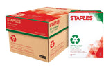 Staples 30% Recycled 8.5" x 11" (US letter) Copy Paper, 20 lbs., 92 Brightness, 5000/Carton (112350/461757)