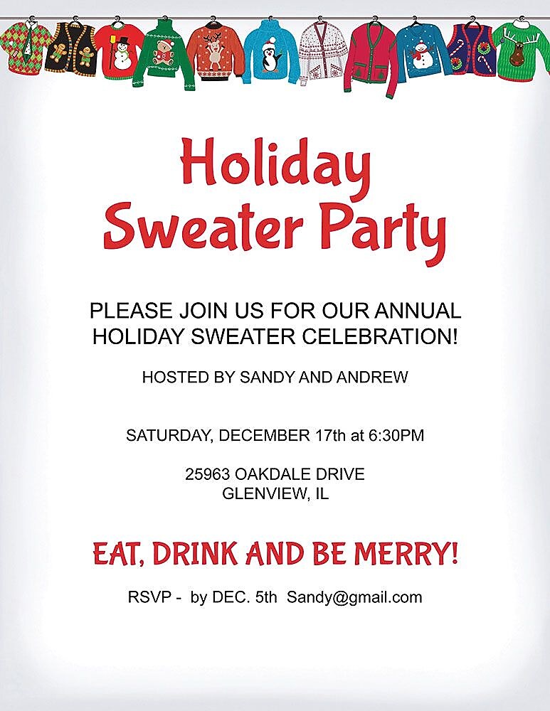 Great Papers! Holiday Stationery 8.5" x 11" Holiday Sweater 80 count (2015097)