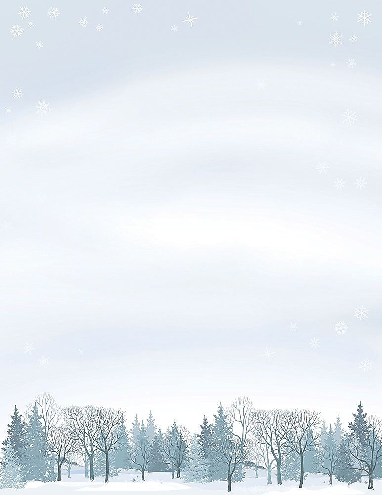 Great Papers! Holiday Stationery, 8.5" x 11", Winter Wonderland, 80 Count