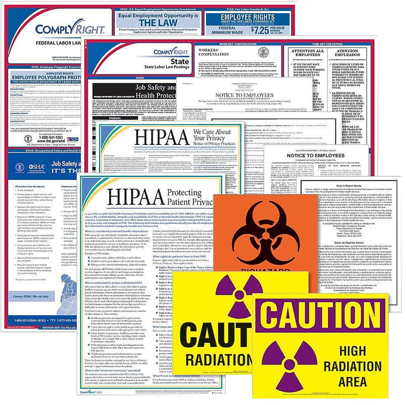 ComplyRight Federal & State Healthcare Public Health Poster Kit, CA - California (E50CAUPUBHLTH)