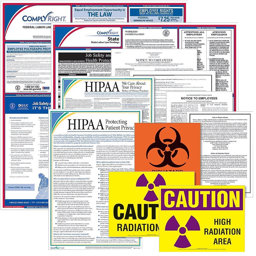ComplyRight Federal & State Healthcare Public Health Poster Kit, CA - California (E50CAUPUBHLTH)