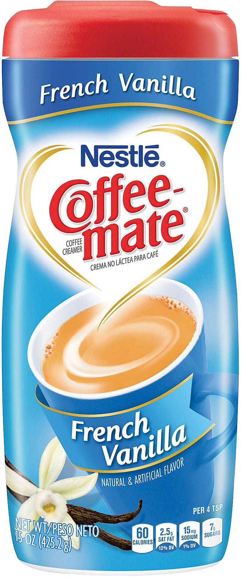 Coffee mate French Vanilla Powdered Creamer, 11 oz., 12/Carton (NES35775CT)