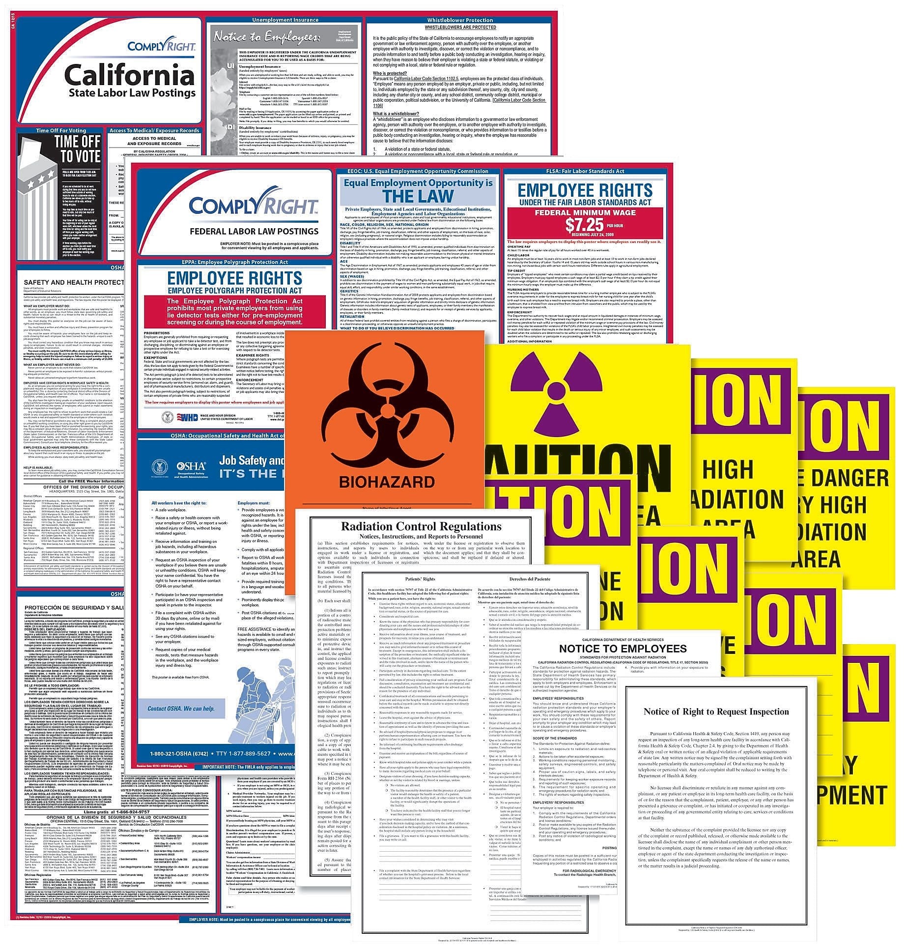 ComplyRight Healthcare Public Health Poster Kit, CA - California (EHCAUPUB)