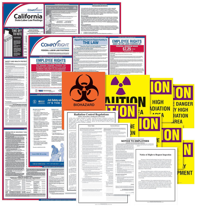 ComplyRight Healthcare Public Health Poster Kit, CA - California (EHCAUPUB)