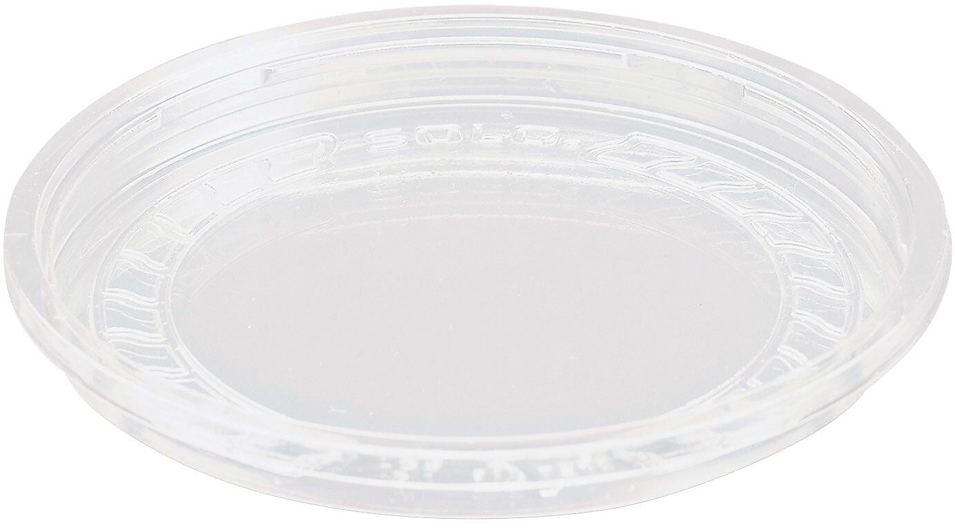 Solo Bare® Eco-Forward® RPET Deli Container Lids, 8-oz, Clear, 50/Pack, 10 Packs/Carton