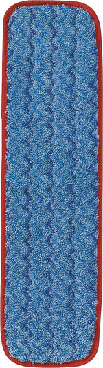 Rubbermaid Microfiber Wet Mopping Pad, 18 1/2" x 5 1/2" x 1/2", Red, 1 EA