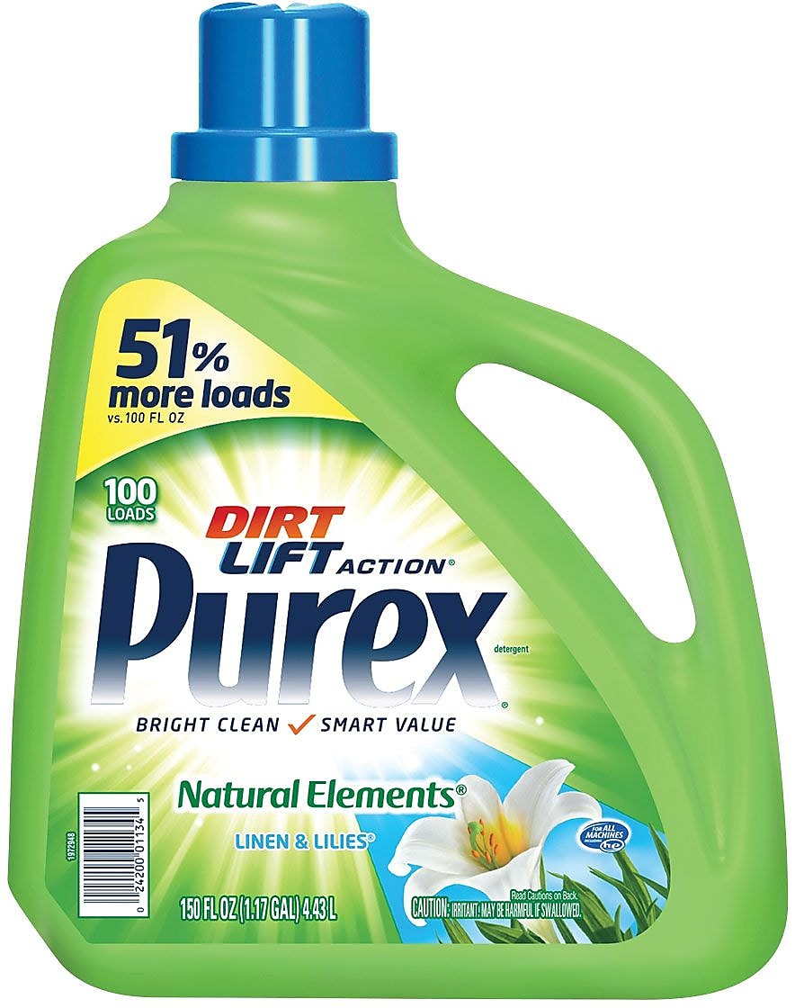 Purex HE Liquid Laundry Detergent, 100 Loads, 150 oz., 4/Carton (DIA01134)