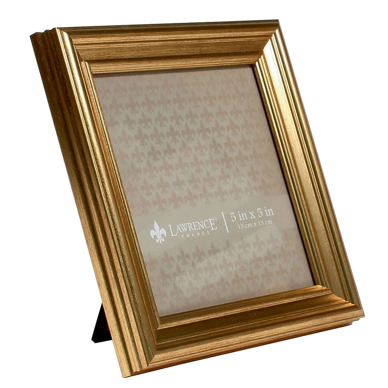 Lawrence Frames 5x5 Sutter Burnished Gold Picture Frame