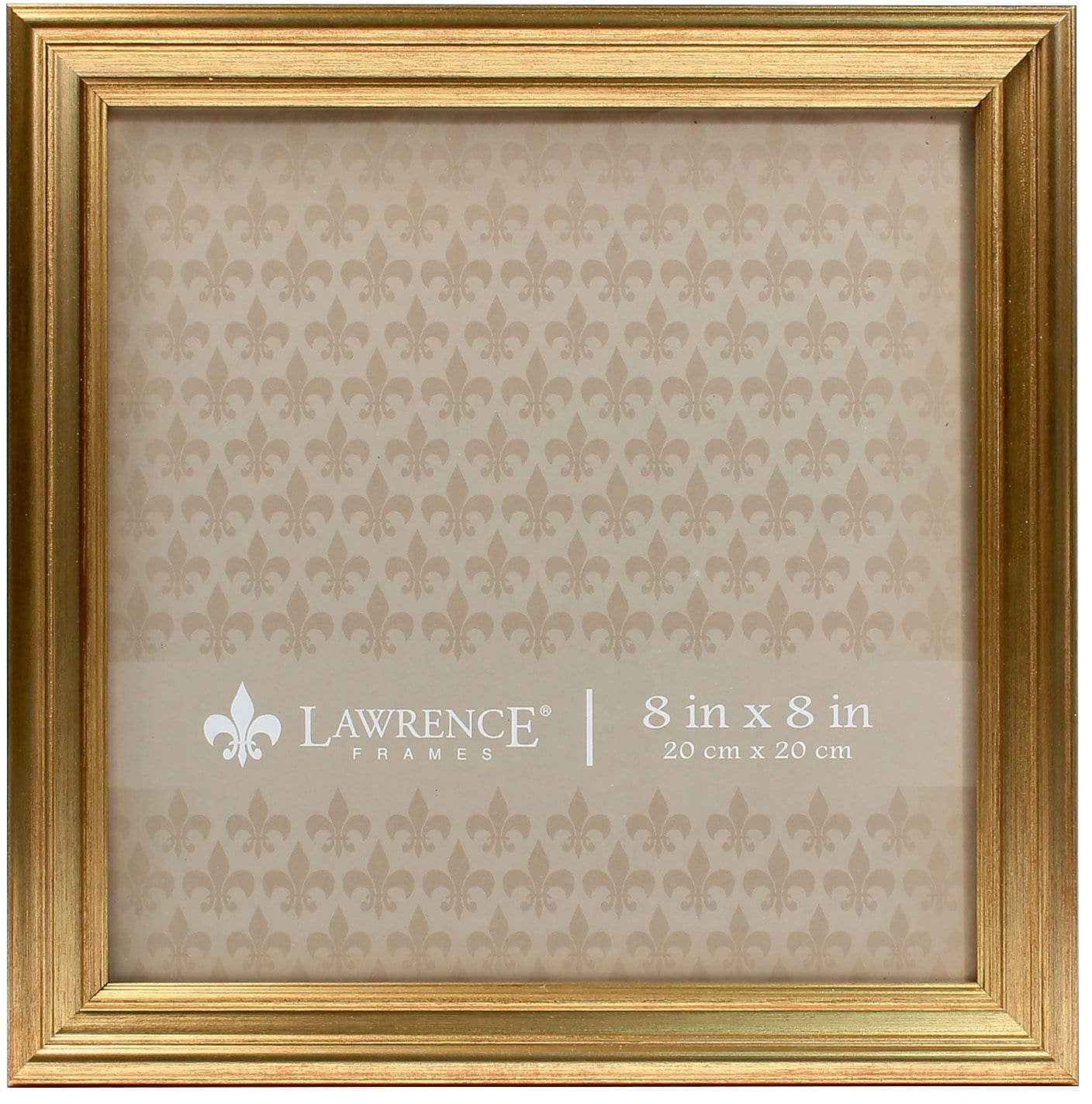 Lawrence Frames 8x8 Sutter Burnished Gold Picture Frame