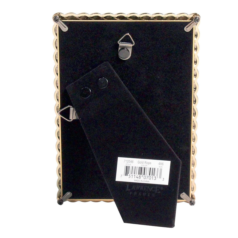 Lawrence Frames 4x6 Golden Rope Picture Frame