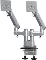 Goldtouch Dynafly Dual Adjustable Monitor Arm, Up to 27", Gray/Silver (EGDF-302D)