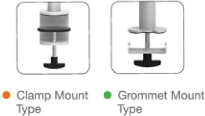 GoldTouch Dynafly Clamp Monitor Arm (Dual), Silver