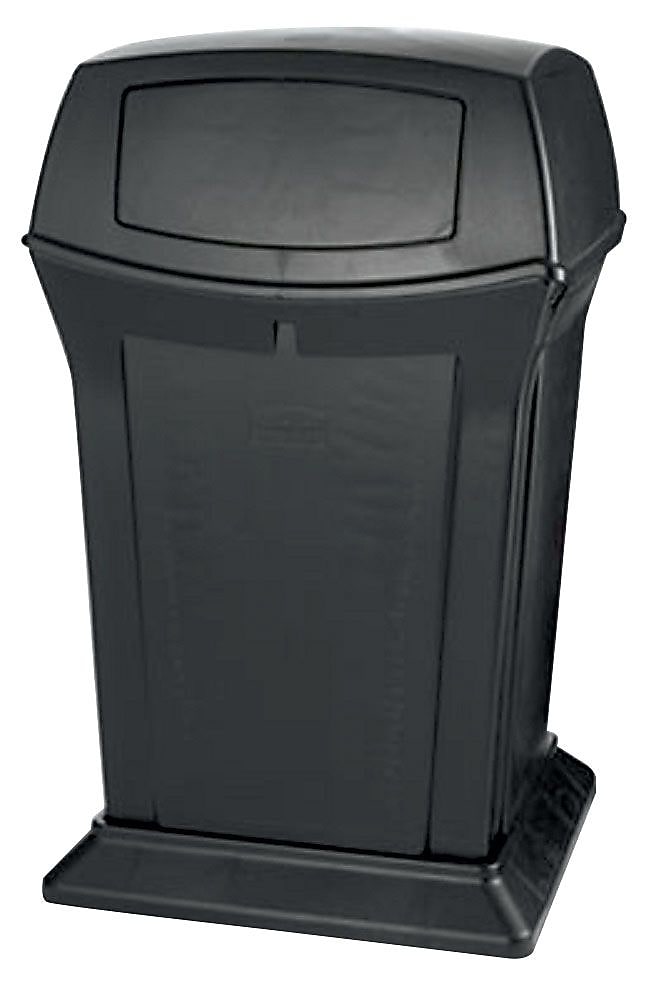 Rubbermaid Commercial Ranger Fire-Safe Trash Can, 45 Gal., Black