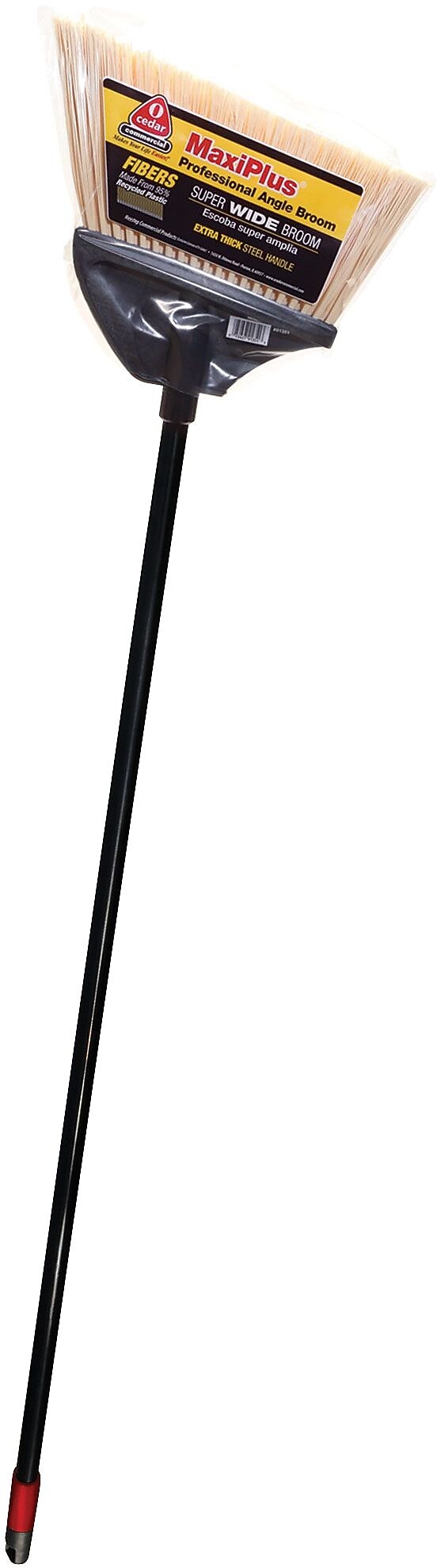 O-Cedar Maxi-Angler Angled Broom , Black (DVO91351EA)