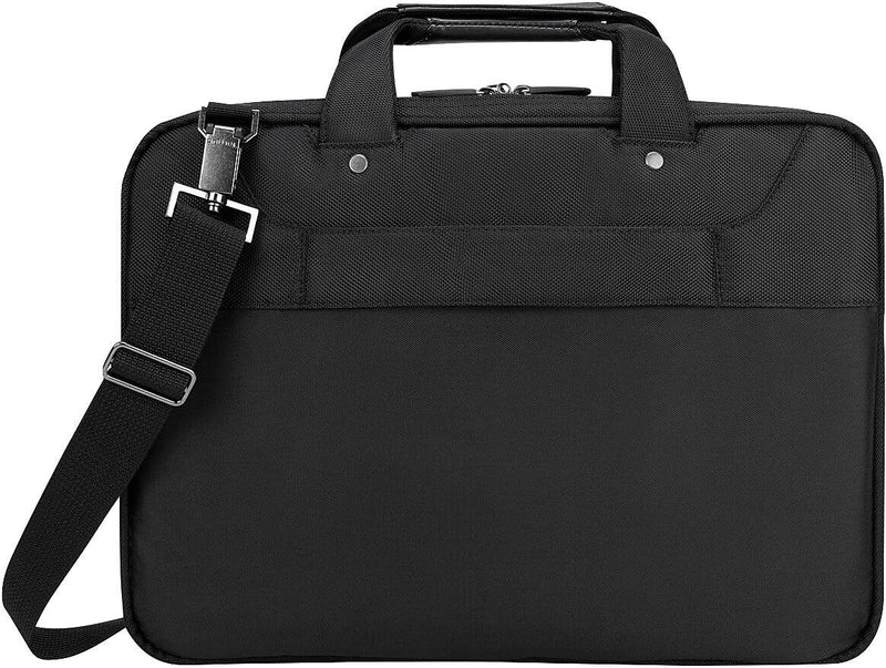 Targus Zip-Thru Laptop Briefcase, Black Nylon (CUCT02UA14S)