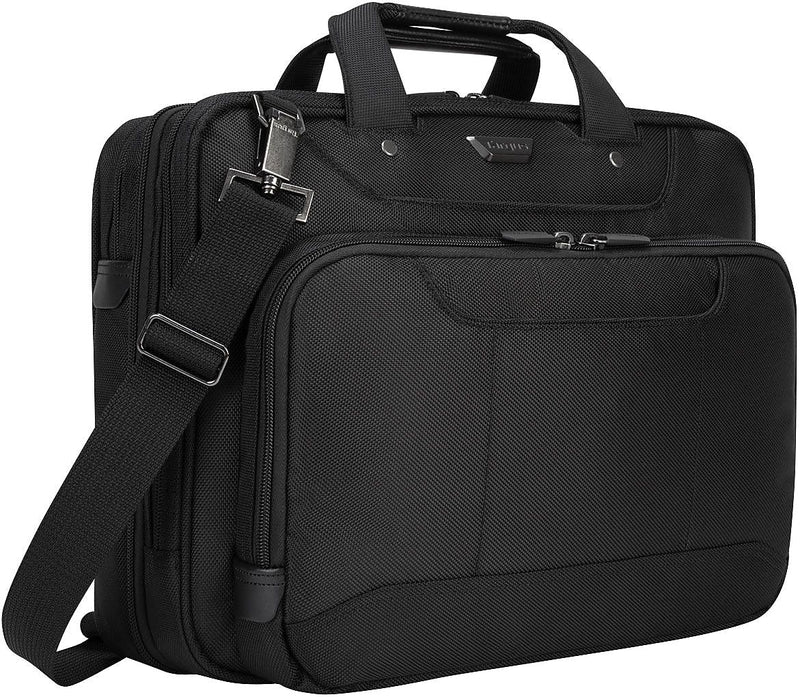 Targus Zip-Thru Laptop Briefcase, Black Nylon (CUCT02UA14S)
