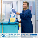Scott Essential 2-Ply Jumbo Toilet Paper, White, 6 Rolls/Carton (07827)