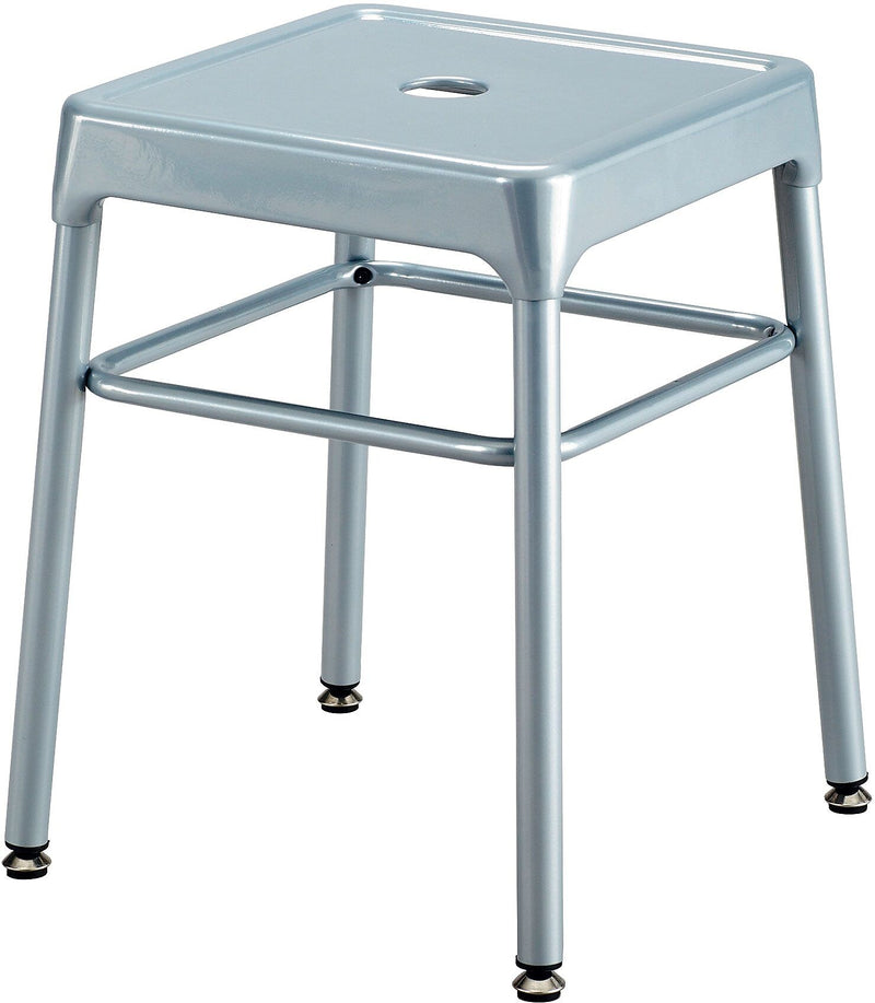 Safco® Steel Guest Stool, Silver