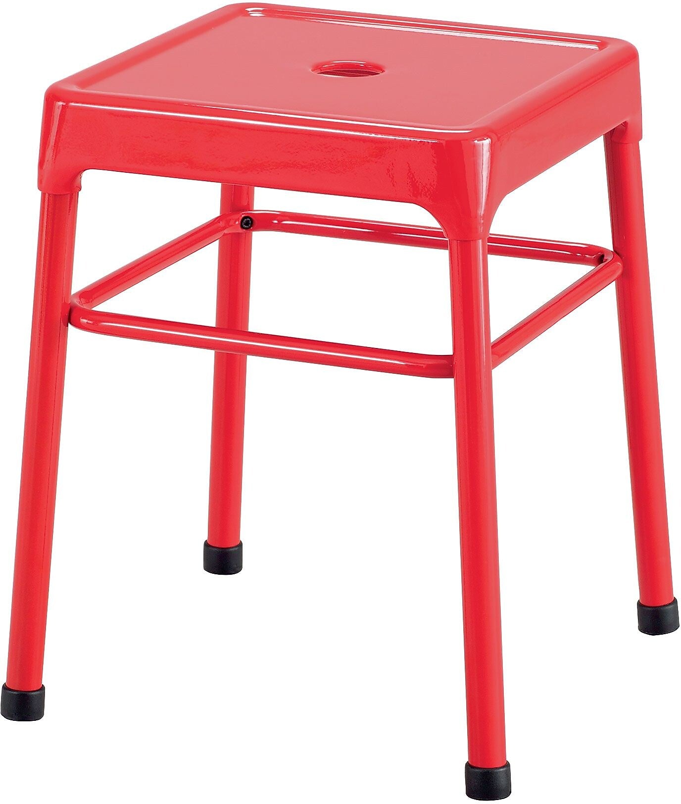 Safco Steel Guest Stool, Red (6604RD)