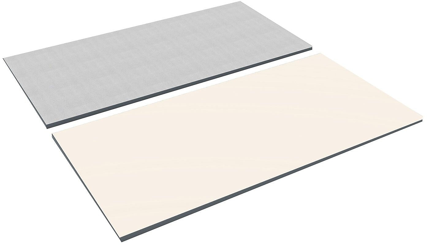 Alera® Reversible Laminate Table Top, Rectangular, 60w x 30d, White/Gray