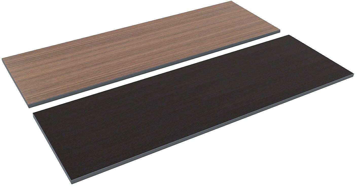 Alera® Reversible Laminate Table Top, Rectangular, 72w x 24d, Espresso/Walnut