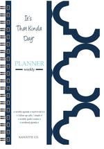 Kahootie Co. Weekly Planner, 6" x 9", Navy (ITKWN)