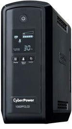 CyberPower PFC Sinewave Series 1000VA UPS, 10-Outlets, Black (CP1000PFCLCD)