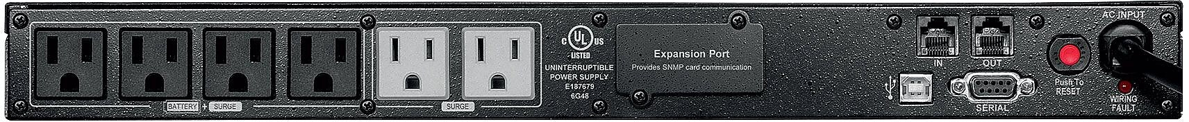 CyberPower Office Rackmount LCD Series 700VA UPS, 6-Outlets, Black (OR700LCDRM1U)